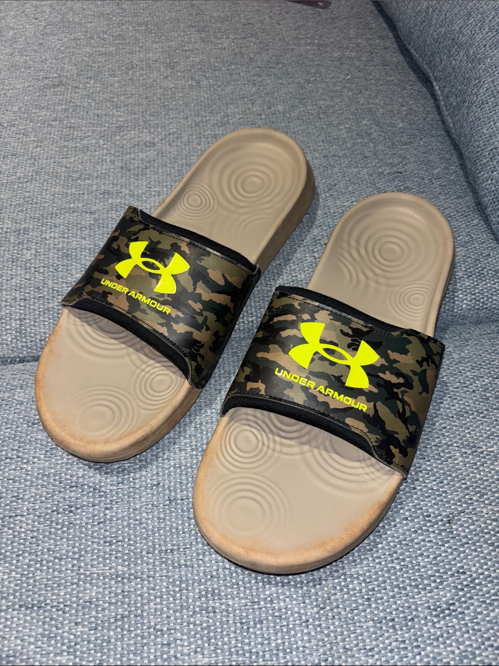Under Armour camo slides!  12
